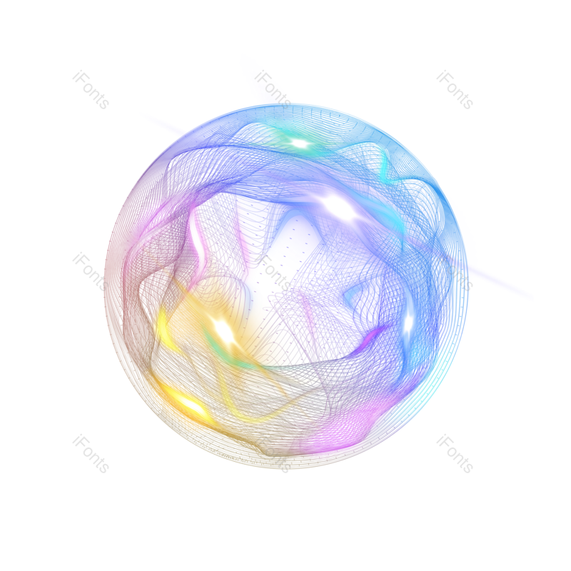 发光效果图片,灯光效果元素,镜头光晕PNG,彩虹色免抠素材